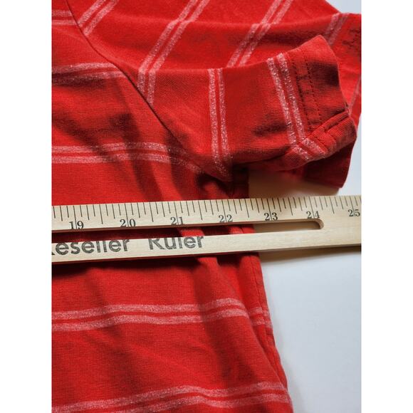 Fossil Polo Shirt Vintage Fit Mens Size XL Distressed 54 Striped Short Sleeve - Picture 12 of 13